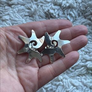 Taxco Sterling Silver Clip Ons